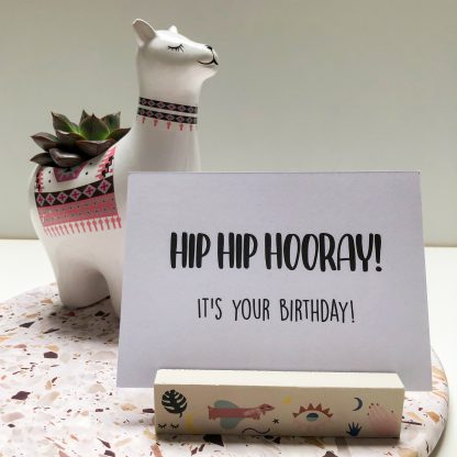 Kaartje: Hip hip hooray! It's your birthday!