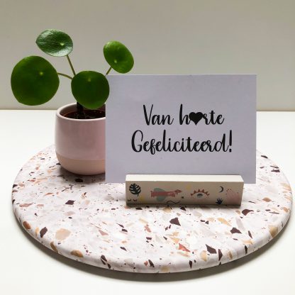 Kaartje: van harte gefeliciteerd!